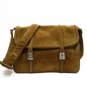 Miu Miu shoulder bag brown silver suede classic favorite